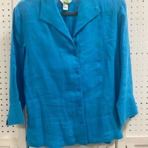 Talbots Turquoise Button-Down Shirt
